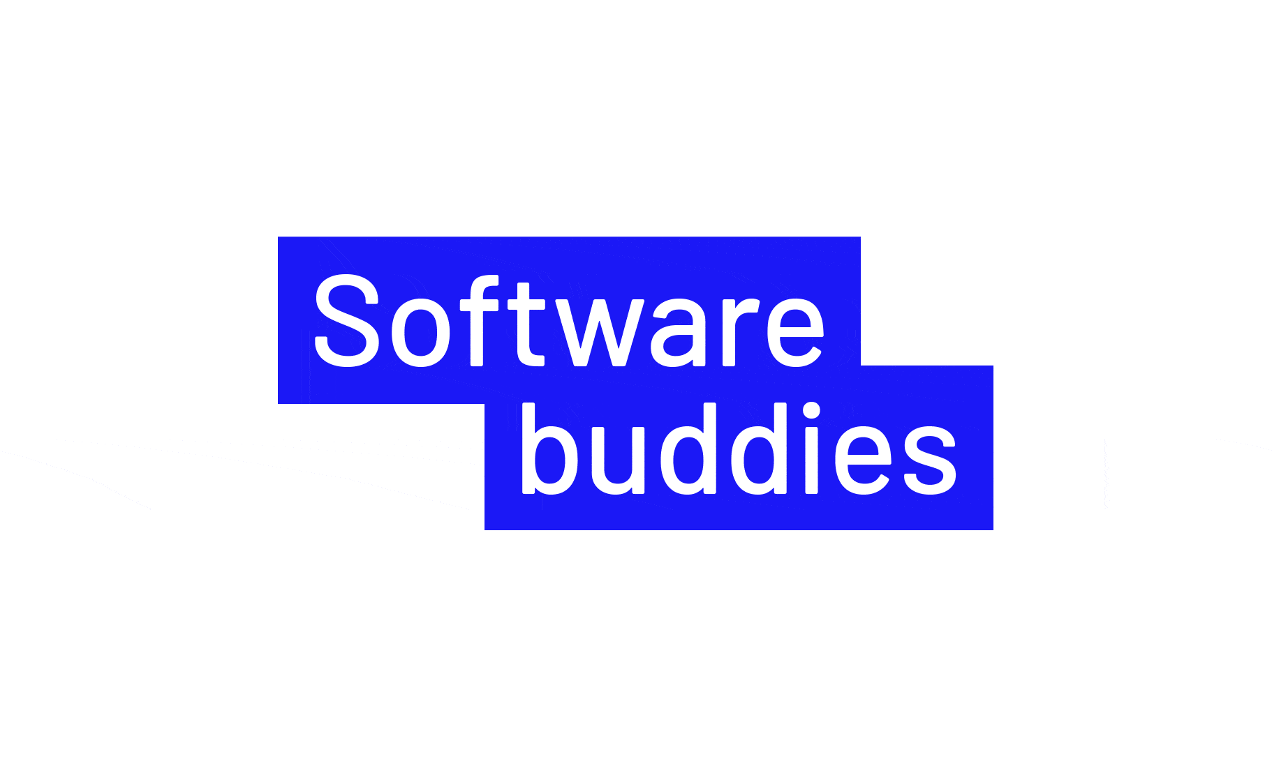 Gif: Softwarebuddies, Hintergrund wechselt zu blau- weiß